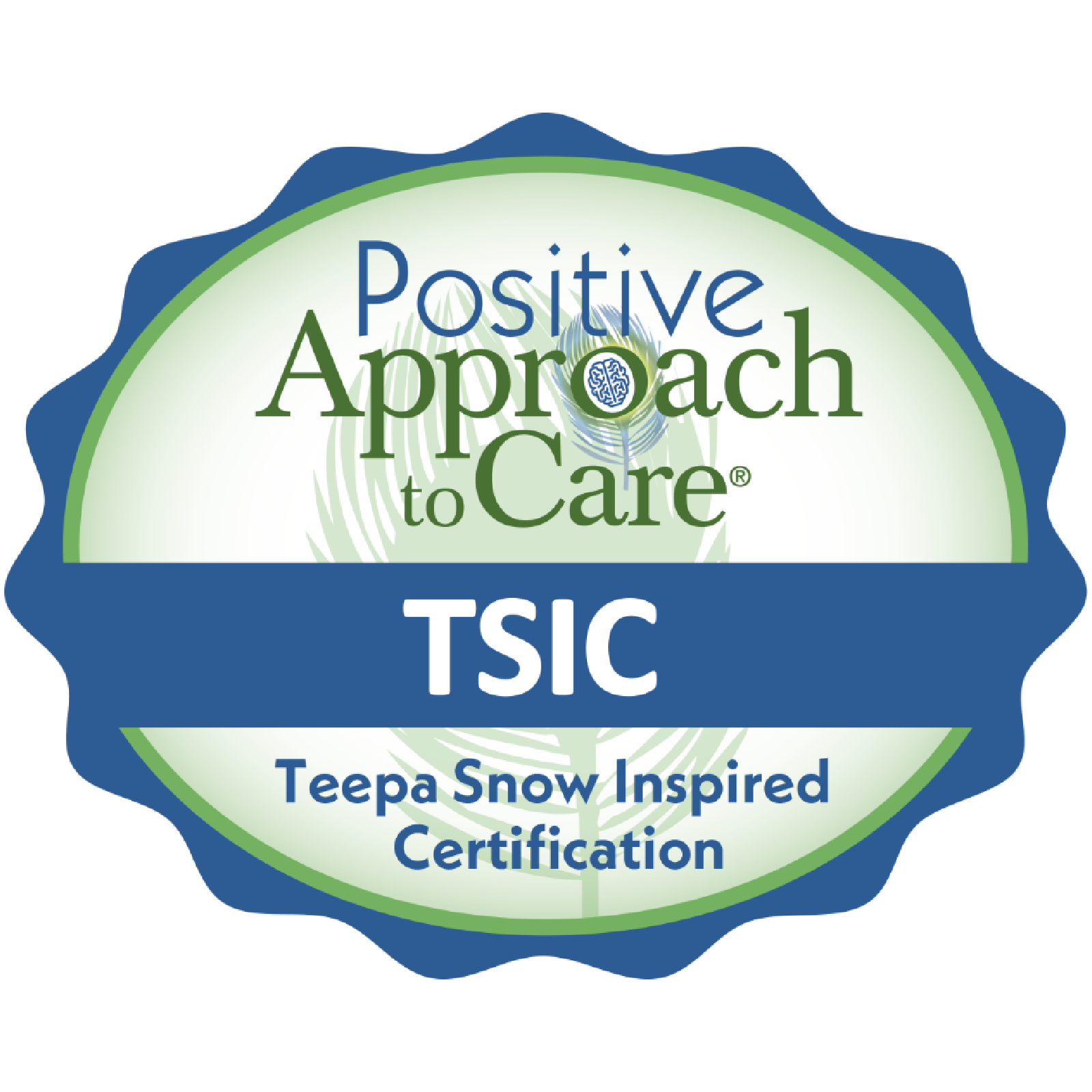 Logo of Positive Approach to Care TSIC certification.
